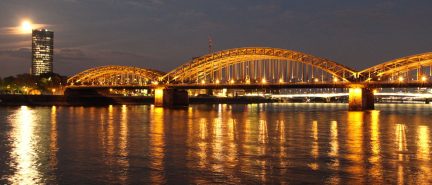Hohenzollernbrücke in Cologne, Germany